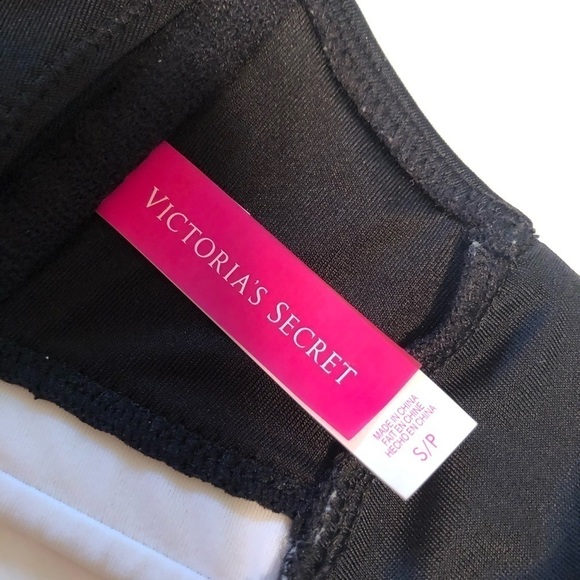 Victorias Secret Bandeau Black & White Bikini Top Sexy Cutout - Picture 5 of 9